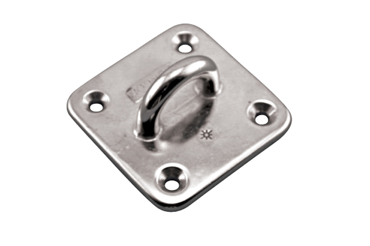 Stainless Steel Heavy Duty Square Pad Eye, S3704-0000 Stainless Steel Heavy Duty Square Pad Eye, S3704-0000